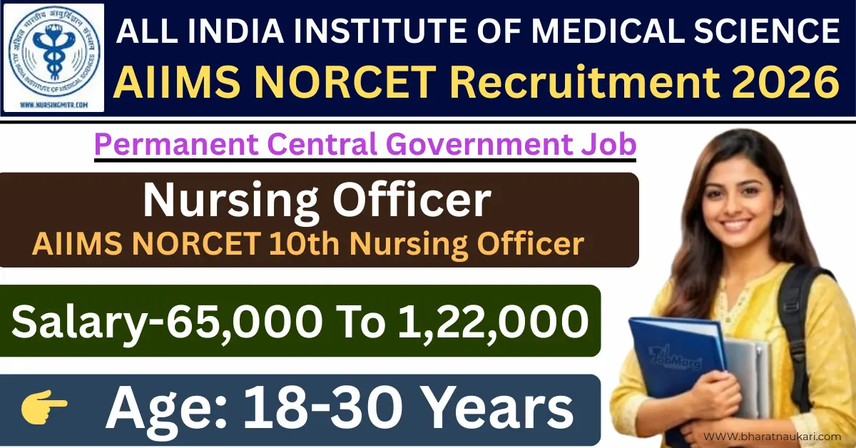 AIIMS NORCET 10th Nursing Officer Recruitment 2026 Application For 3000+ Post