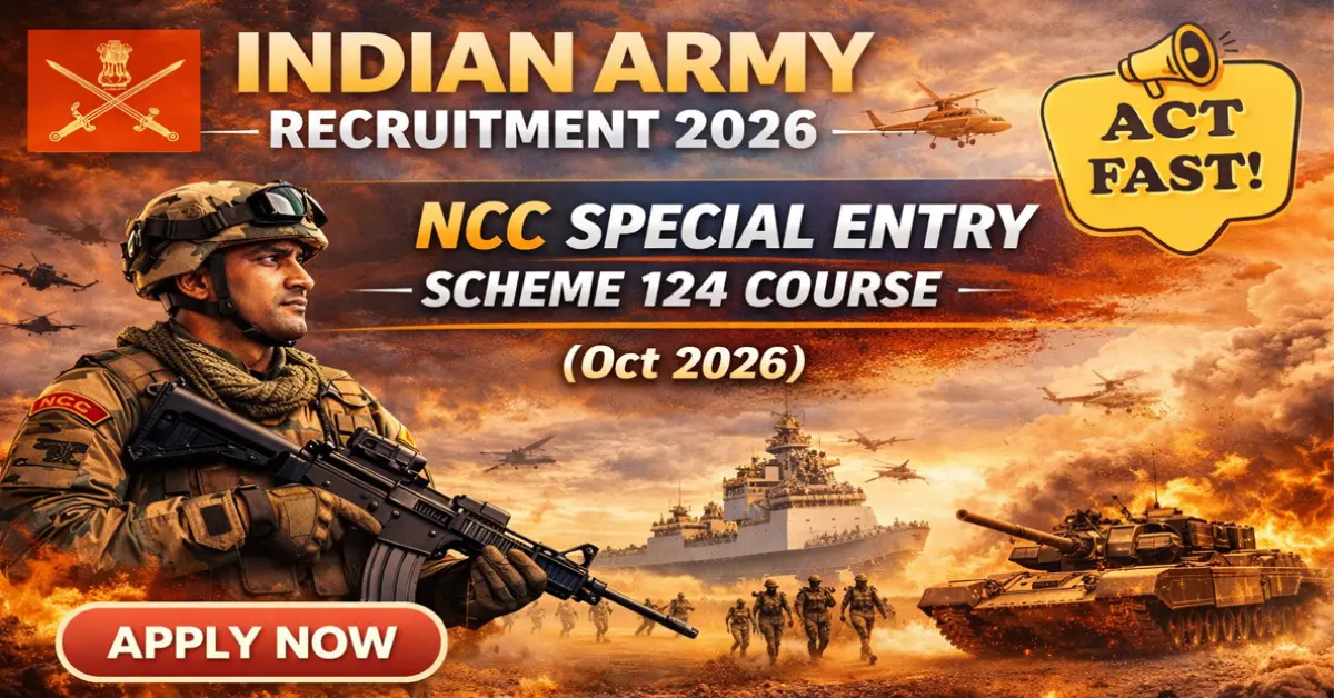 Join Indian Army NCC 124th October Course 2026