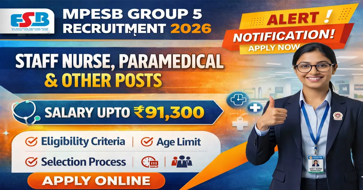 MPESB Group 5 Paramedical Recruitment 2026