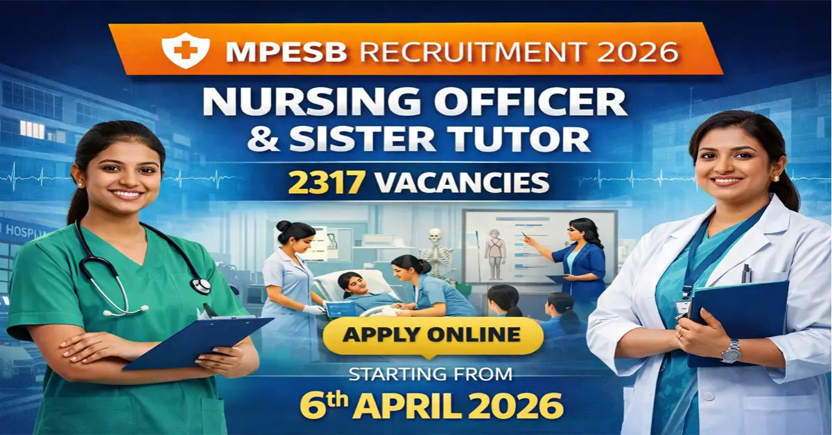 MPESB Nursing Officer Sister Tutor
