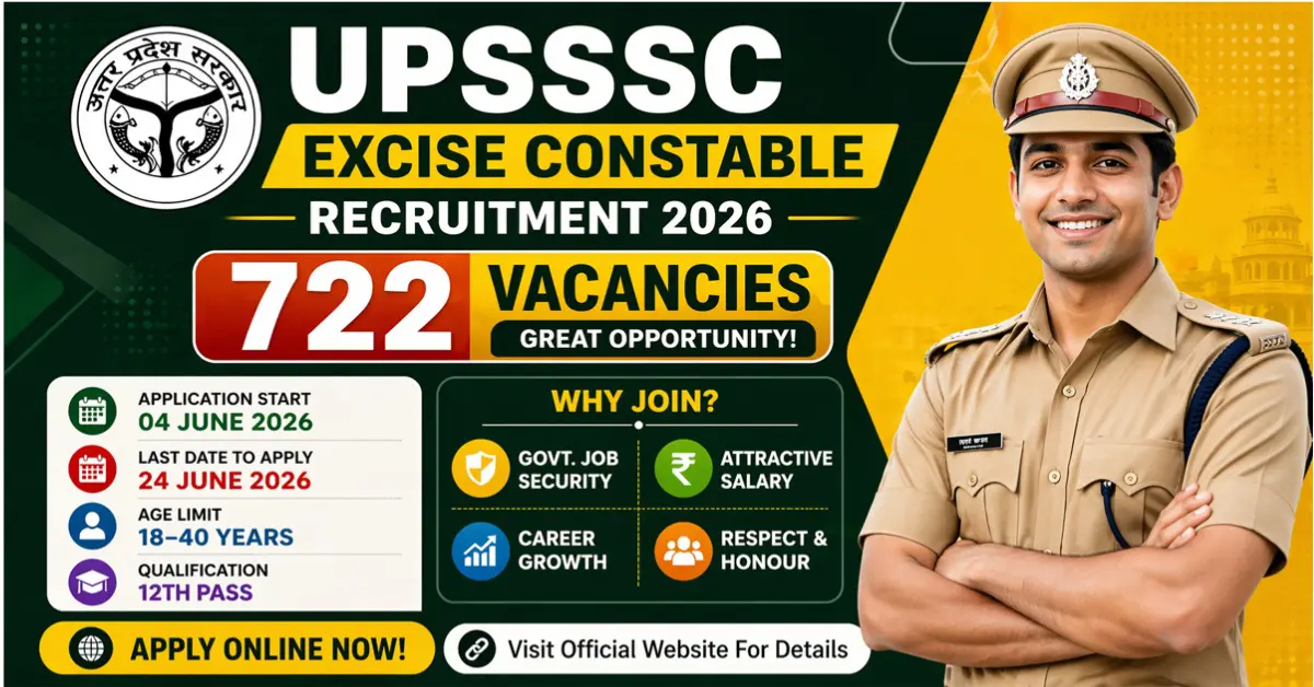 UPSSSC Excise Constable Recruitment 2026 Apply Online
