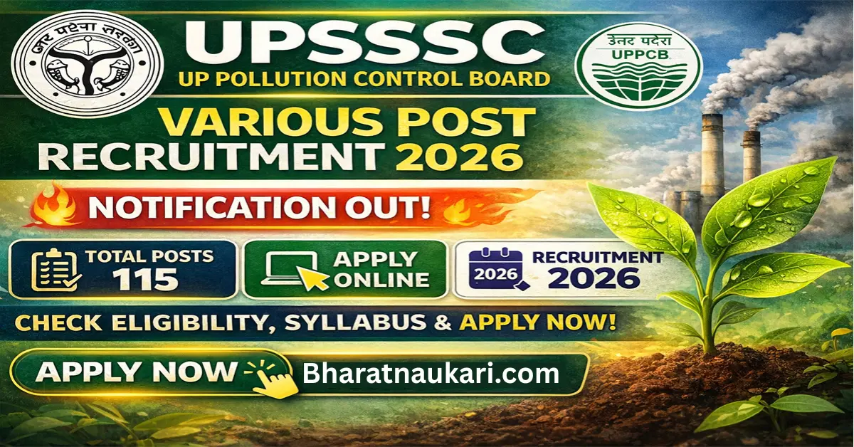 UPSSSC Up Pollution Control Board Various Post