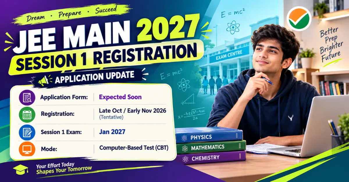 NTA JEE Main 2027 Session 1 Registration—Apply Online